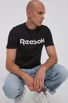 Reebok Tricou din bumbac Street culoarea negru, cu imprimeu imagine