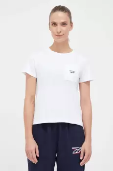 Reebok tricou Reebok Identity femei, culoarea alb imagine