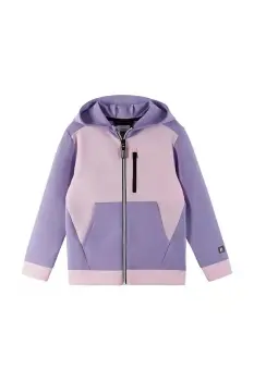 Reima bluza copii Lupsakka culoarea violet, cu gluga, uni, 5200443A imagine