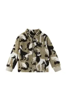 Reima bluza copii Turkkinen culoarea bej, cu imprimeu, 5200288A imagine