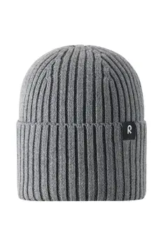 Reima caciula de bumbac pentru copii Hattara culoarea gri, 5300057B imagine