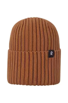 Reima caciula de bumbac pentru copii Hattara culoarea maro, bumbac imagine