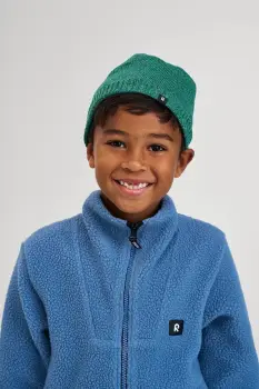 Reima caciula de bumbac pentru copii Hattara culoarea verde, 5300057B imagine