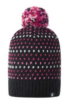 Reima caciula de lana pentru copii Pampula culoarea negru, 5300234B imagine