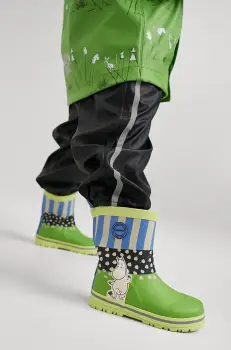 Reima cizme copii Moomin Magisk culoarea verde, 5400001B imagine