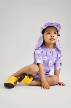 Reima costum de baie pentru bebelusi Atlantti culoarea violet, 5200131B imagine