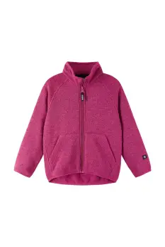 Reima hanorac polar pentru copii Hopper culoarea roz, melanj, 5200050A imagine