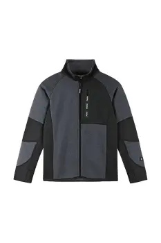 Reima hanorac polar pentru copii Liukuen culoarea negru, melanj, 5200046B imagine