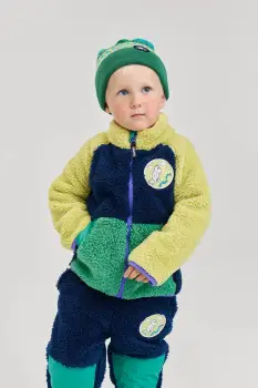 Reima hanorac polar pentru copii Moomin Kramgo culoarea bleumarin, cu model, 5200079C imagine