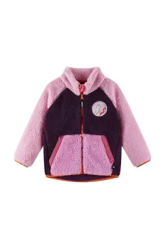 Reima hanorac polar pentru copii Moomin Kramgo culoarea violet, cu model, 5200079C imagine