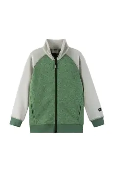 Reima hanorac polar pentru copii Neulomus culoarea verde, melanj, 5200365A imagine