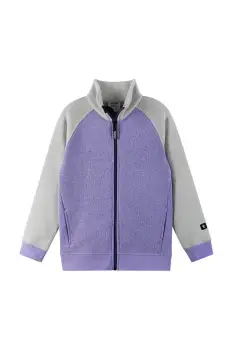 Reima hanorac polar pentru copii Neulomus culoarea violet, melanj, 5200365A imagine