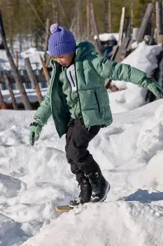 Reima pantaloni de schi pentru copii Sild culoarea negru, 5100096B imagine