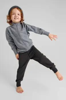 Reima pantaloni de trening pentru copii Misam culoarea maro imagine