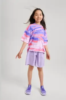 Reima pantaloni scurti copii Avarat culoarea violet, uni, 5200414A imagine