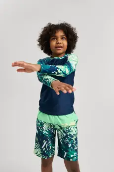 Reima pantaloni scurti de baie copii Papaija culoarea verde, 5200155B imagine