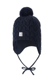Reima sapca de lana pentru copii Nunavut culoarea albastru marin, de lana, 5300065B imagine