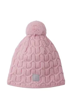 Reima sapca de lana pentru copii Nyksund culoarea roz, de lana, 5300066B imagine