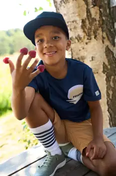 Reima sapca din bumbac pentru copii Lippis culoarea negru, neted, 5300122C imagine