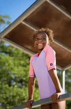 Reima tricou de inot pentru copii Joonia culoarea violet, 5200138A imagine