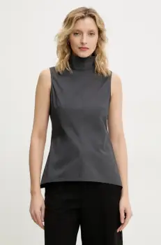 Remain bluza femei, culoarea gri, uni, 502555847 imagine