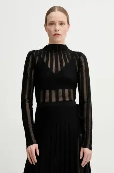 Remain pulover femei, culoarea negru, light, cu turtleneck, 502552100 imagine