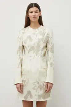 Remain rochie culoarea bej, mini, evazati imagine