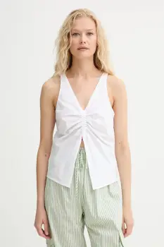 Renewed bluza din bumbac creative upcycling culoarea alb, uni, Renewed INTU x Answear imagine