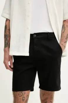 Resterods pantaloni scurti Chin shorts barbati, culoarea negru, 55251.6410 imagine