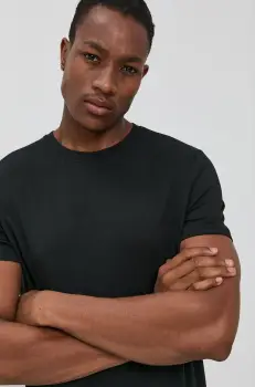 Resterods Tricou barbati, culoarea negru, material neted imagine