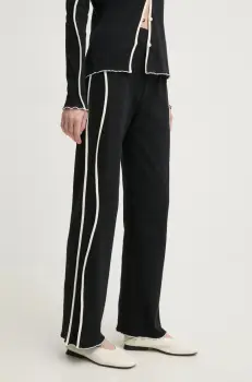 Resume pantaloni de trening CiaraRS culoarea negru, neted, 222331213 imagine