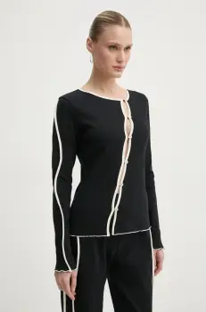 Resume pulover CiaraRS femei, culoarea negru, light, 222341213 imagine