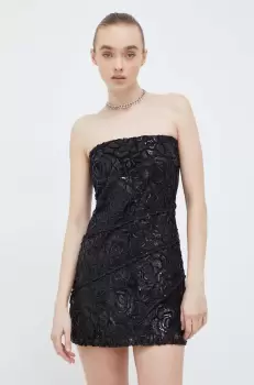 Resume rochie culoarea negru, mini, evazati imagine