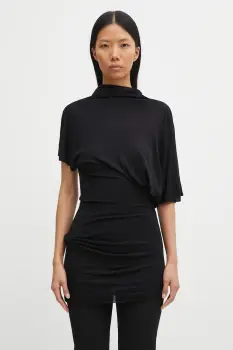 Rick Owens Lilies bluza Lilith culoarea negru, uni, LI02E3205.RV imagine