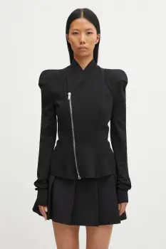 Rick Owens Lilies geaca Princess culoarea negru, de tranzitie, LI02E3703.JCVS imagine