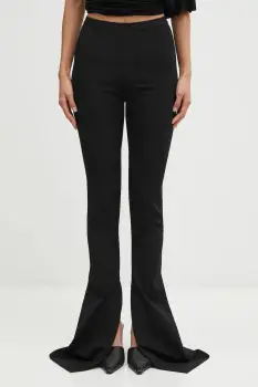 Rick Owens Lilies pantaloni Carmen culoarea negru, evazati, high waist, LI02E3331.JCVS imagine