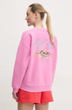 Rip Curl bluza femei, culoarea roz, cu imprimeu, 083WFL imagine