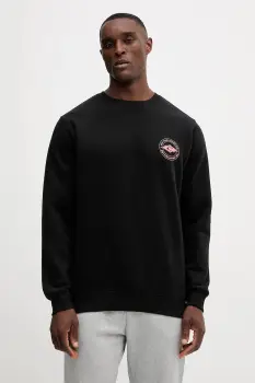 Rip Curl bluza STAPLE culoarea negru, cu imprimeu, 08WMFL imagine