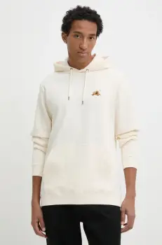 Rip Curl bluza SURF REVIVAL barbati, culoarea bej, cu gluga, neted, 05VMFL imagine