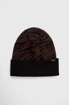 Rip Curl caciula culoarea maro, din tricot gros imagine