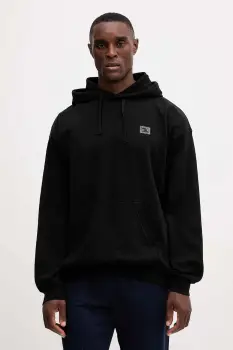 Rip Curl hanorac de bumbac AOTS culoarea negru, cu gluga, cu imprimeu, 099MFL imagine