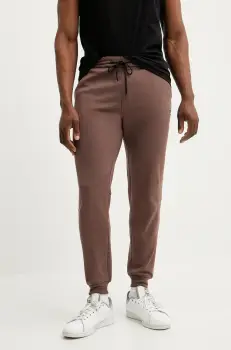 Rip Curl pantaloni de trening culoarea portocaliu, neted imagine