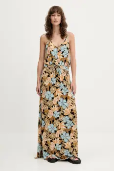 Rip Curl rochie culoarea negru, maxi, evazati, 04MWDR imagine