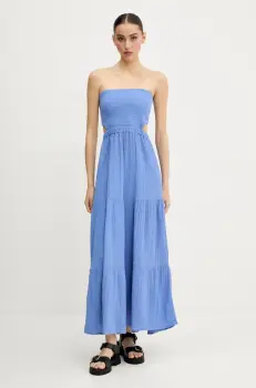 Rip Curl rochie din bumbac maxi, evazati imagine