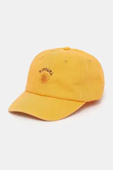 Rip Curl sapca de baseball din bumbac femei, culoarea portocaliu, cu imprimeu, 04QWHE imagine