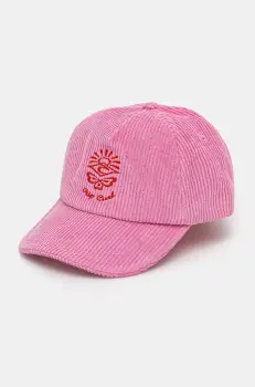 Rip Curl sapca de baseball din catifea culoarea roz, cu imprimeu, 04WWHE imagine