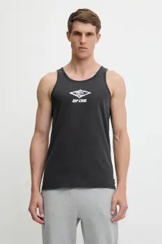 Rip Curl tricou din bumbac RAW ENERGY culoarea gri, 0OKMTE imagine