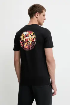 Rip Curl tricou PASSAGE culoarea alb, cu imprimeu, 0JIMTE imagine