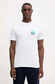 Rip Curl tricou PASSAGE culoarea alb, cu imprimeu, 0JIMTE imagine