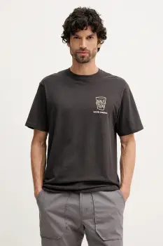 Rip Curl tricou SHAPER ADDRESS culoarea gri, cu imprimeu, 0VVMTE imagine